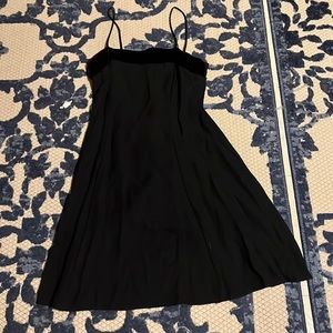 Black short spaghetti strap dress